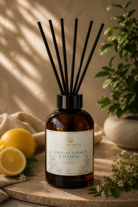 Aromatizador de Varetas Limão Siciliano & Verbena | Lumina Collection