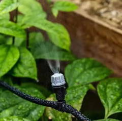 Imagem do kit Irrigação Automático Com 24 Bicos Nebulizadores Cinzas e 20 Metros Autoirrigador de plantas