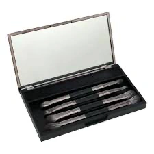 Kit com 4 Pincéis e Estojo