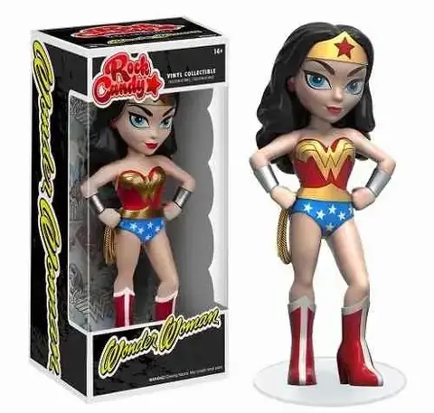 Figura de Ação Funko Rock Candy da Mulher Maravilha