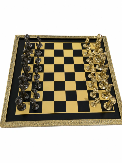 Jogo De Xadrez De Bronze Profissional