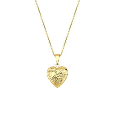 Relicário de Coração - Banhado a ouro 18k - comprar online