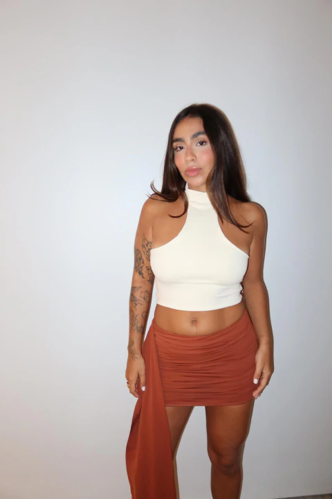 Cropped Gola Alta Elys