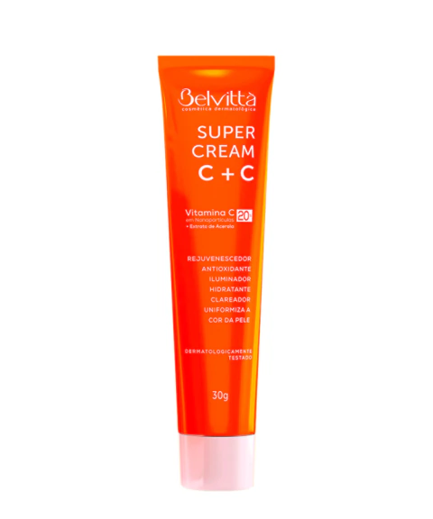 Super Cream C + C Creme com Vitamina C Pura a 20% - 30g