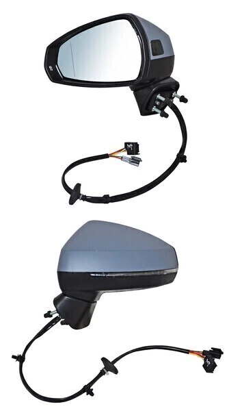 Espejo Compatible Con Audi A3 2015-2020 Elect Para Pintar Con Direccional Con Desempañante Con Senor Punto Ciego Piloto