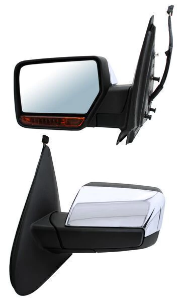 Espejo Compatible Con Expedition 2007-2010 Elect Cromada Con Luz Inferior Con Desempañante Con Direccional Con Mem