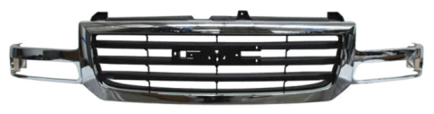 Parrilla Compatible Con Chev Pu 2003-2005 Cromada Gmc