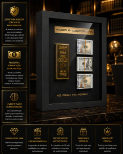 Imagem do Quadro No Risk, No Money Barra de Ouro