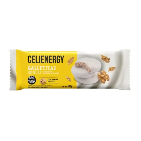 Celienergy Galletitas Nuez Y Choco Blanco - comprar online