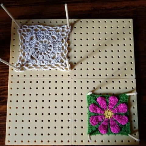Tabla de Bloqueo Modular para Ganchillo y Granny Squares