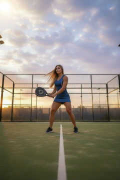 Vestido BÊTÊ RACQUET Aura Azul