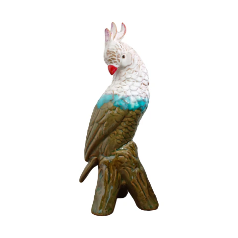 Cacatua de Cerâmica | Branca