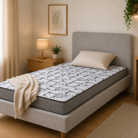 Colchon 1 Plaza Espuma Alta densidad Traful 80 x 190 cm Elite