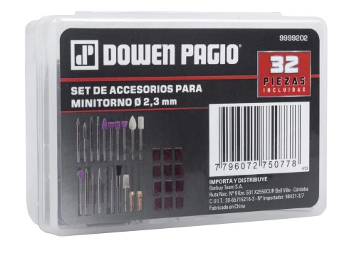 Set 32 Accesorios Minitorno Ø2.3mm Dowen Pagio Dowen Pagio