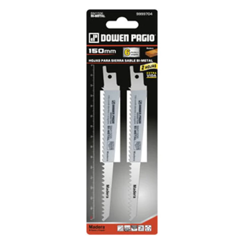 Hoja Sierra Sable 150mm 6TPI Para Madera Dowen Pagio Dowen Pagio