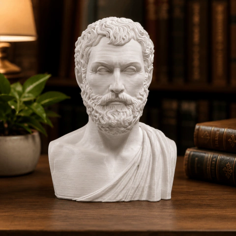 Estátua Tales de MIleto Busto - Decoração