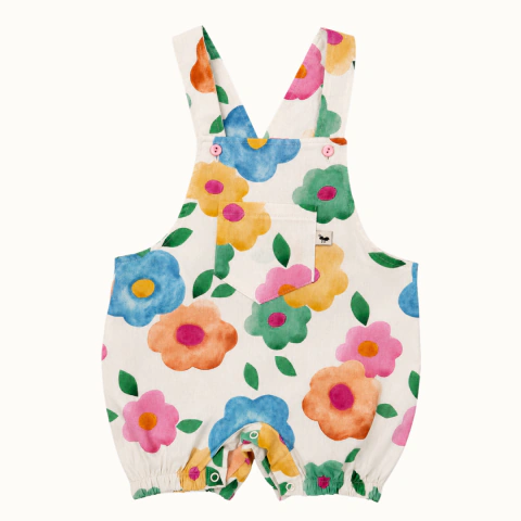 Jardineira Baby Flores - comprar online