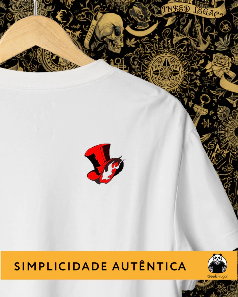 Camiseta - Persona 5 Cartola - Take your heart - Coleção Frugal Starters