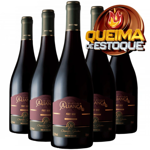 Vinho Aliança Pinot Noir 5x750ml