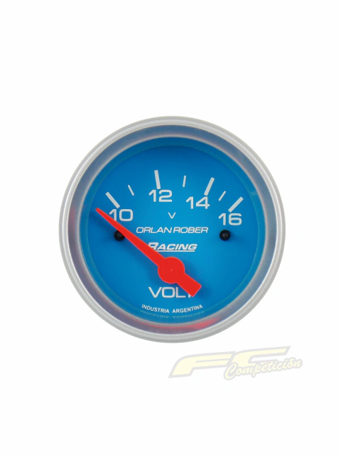 Reloj Voltímetro Orlan Rober Línea Racing 52mm (10-16V)