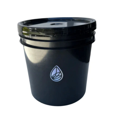 5 Baldes Plasticos De 10l Negro Hidroponia Compost