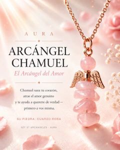 Arcángel Chamuel · Cuarzo Rosa Collar de Amor Propio y Sanación — AURA - comprar online