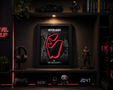 QUADRO DECORATIVO PISTA INTERLAGOS F1