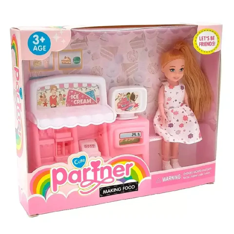 Muñeca Cute Partner Despacho De Helados Con Accesorios - comprar online