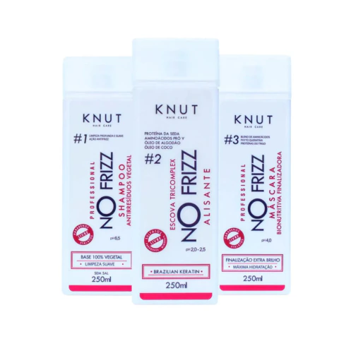 Knut No Frizz Kit Shampoo 250ml + Condicionador 250ml