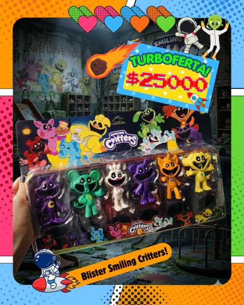 Smiling Critters blister x6 - comprar online