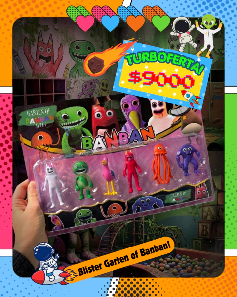 Garden of Ban Ban blister x6 personajes