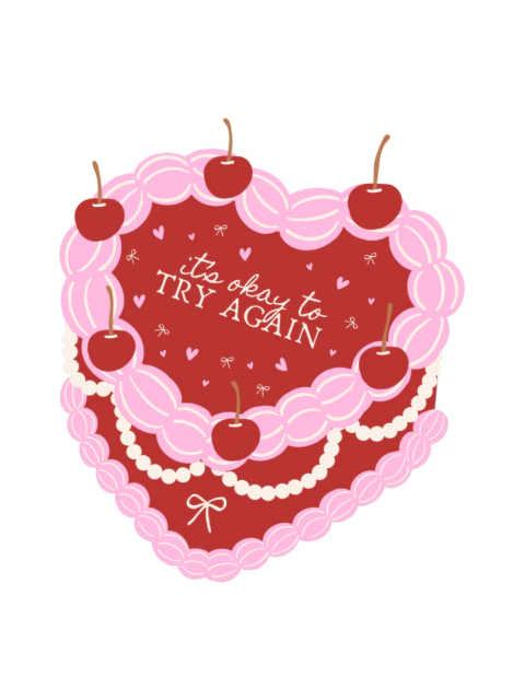 It's Okay To Try Again Sticker