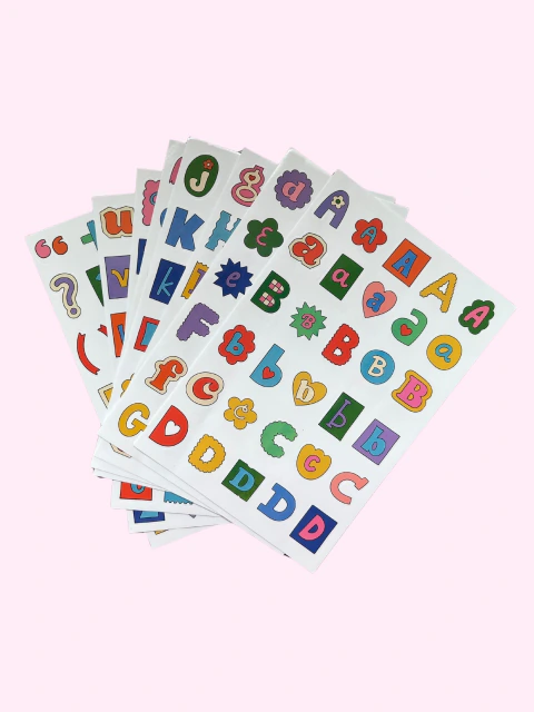Alphabet Sticker Sheet