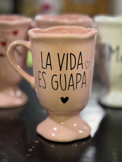 TAZA CHOCOLATERA FLOR