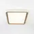 Plafon Led Moderno Cristal Dimerizável Quadrado Dourado