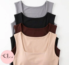 Body Júlia Regata Decote Quadrado - Caroline Lunaro Store