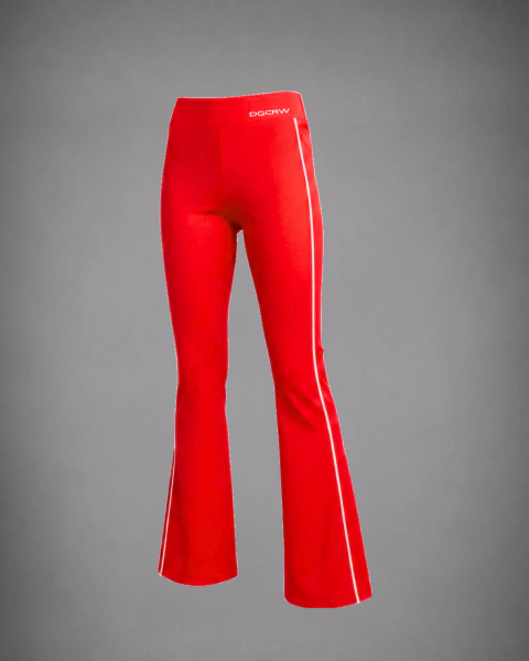 Calça Flare - Vermelha