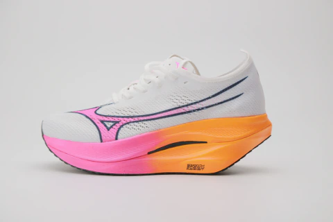 Mizuno Wave Rebellion Pro 3 White Pink Orange - comprar online