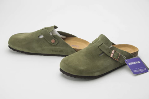 Birkenstock Boston Soft Footbed Army Green