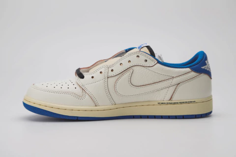 Fragment x Travis Scott x Air Jordan 1 Low OG SP Sail Military Blue - comprar online