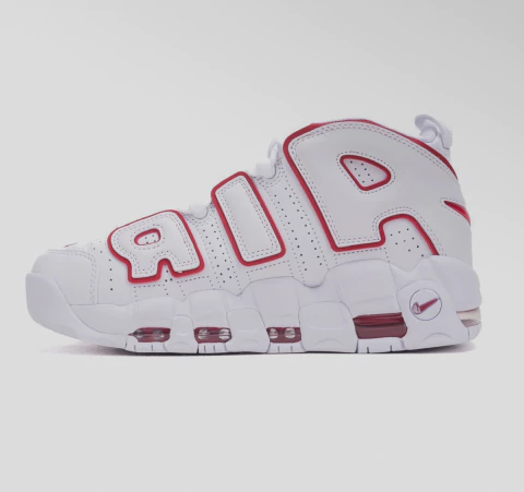Nike Air More Uptempo White Varsity Red Outline - comprar online