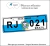 Placa de Carro Decorativa em alumínio de sua visita ao Rio de Janeiro - 021 RJ