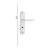 Fechadura Banheiro Cromada Popline Reta 40x53 Soprano - FX DISTRIBUIDORA