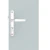 Fechadura Externa Cromada Popline Reta 20x53 Soprano - FX DISTRIBUIDORA