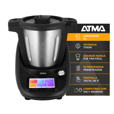 Robot de Cocina ATMA MIX II RC2023TCP 1700W 3Lts Digital