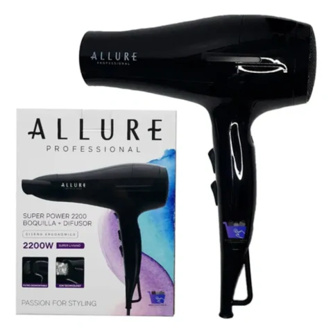 Secador de pelo ALLURE SP1020AP 2200W SUPER POWER NEGRO