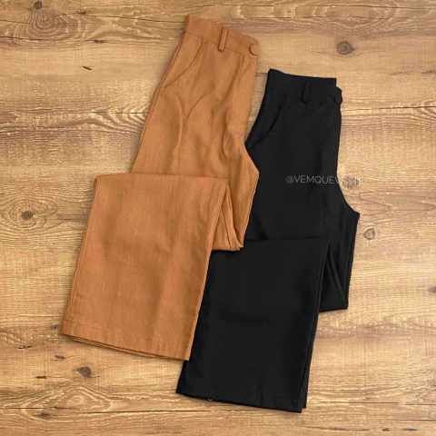 Calça Pantalona Linho