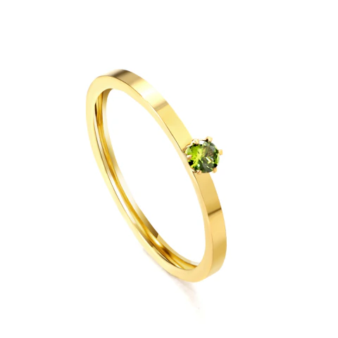 Anillo Solitario Halo