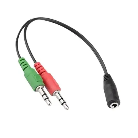 ADAPTADOR DE AUDIO 1 PLUG H A 2 PLUG M AC-3.5A2 NOGA