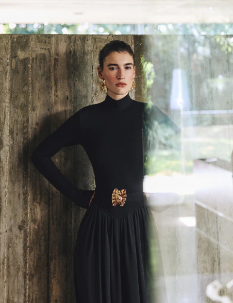 Macacão Gola Sayumi Preto